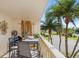 Relaxing balcony space with comfortable seating and open views of the outdoors at 1200 N Shore Ne Dr # 204, St Petersburg, FL 33701