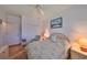 This cozy bedroom has laminate floors, a ceiling fan and double door closet at 13024 Prestwick Dr, Riverview, FL 33579
