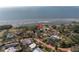 Expansive aerial view showing home's proximity to the waterfront at 2028 Blossom S Way, St Petersburg, FL 33712