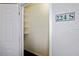 Storage unit 224S with white shelving and a neutral color scheme at 1216 S Missouri Ave # 224, Clearwater, FL 33756
