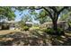 Landscaped backyard with mature trees providing ample shade at 1372 Palmetto St, Clearwater, FL 33755