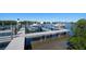 Spacious private boat dock featuring boat lifts and ample docking space on the water at 14554 90Th Ave, Seminole, FL 33776