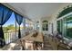 Screened-in porch features ample seating and views of the surrounding scenery at 14554 90Th Ave, Seminole, FL 33776