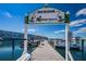 Community marina with North Dock sign offers easy access to the Gulf for boating enthusiasts at 3010 59Th S St # 303, Gulfport, FL 33707