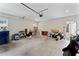 Spacious garage with ample storage potential and direct access to the home at 4142 N Nebraska Ave, Tampa, FL 33603