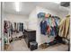 Large walk-in closet with ample shelving and hanging space for organization at 12515 Horseshoe Bend Dr, Lithia, FL 33547