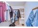 Spacious walk-in closet with shelving and hanging space for organization at 1655 S Highland Ave # B110, Clearwater, FL 33756
