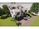Contemporary three-story home showcasing a modern design with multiple balconies, and a neatly paved driveway at 306 S Albany Ave, Tampa, FL 33606