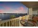 Enjoy the views from this spacious condo balcony; perfect for relaxing with outdoor seating at 500 Treasure Island Cswy # 308, Treasure Island, FL 33706