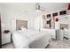 Comfortable bedroom featuring a queen bed, and nice decor with marble flooring at 16109 Northglenn Dr, Tampa, FL 33618