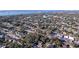 Sprawling aerial shot of homes in a residential neighborhood close to a beautiful bay at 1282 Palm St, Clearwater, FL 33755