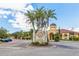 Grand Bellagio community entrance with lush landscaping and classic Mediterranean architecture at 2717 Via Cipriani # 620A, Clearwater, FL 33764