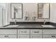 Bright bathroom features a double vanity and modern fixtures at 1514 Sea Gull S Dr, St Petersburg, FL 33707