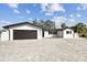 Charming single story home with a modern color palette, updated garage door, and paved driveway at 1514 Sea Gull S Dr, St Petersburg, FL 33707