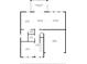 First floor plan featuring a spacious kitchen, dining area, living room, and screened porch at 19429 Paddock View Dr, Tampa, FL 33647