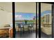 Balcony with seating, a grill, and views of the Intracoastal Waterway at 5701 Mariner St # 606, Tampa, FL 33609