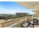 Enjoy the coastal view from this relaxing outdoor balcony at 5701 Mariner St # 606, Tampa, FL 33609