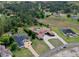Luxury estate with pool, terracotta roof, and circular driveway in a lush, green neighborhood at 11158 Warm Wind Way, Weeki Wachee, FL 34613