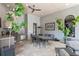 Outdoor kitchen and dining area with a built-in grill and comfortable seating at 11158 Warm Wind Way, Weeki Wachee, FL 34613