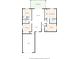 Detailed floor plan of a home layout featuring bedrooms, living room, kitchen, and screened porch at 912 Lochmont Dr, Brandon, FL 33511