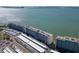 Aerial view of The Diplomat condo complex, showing parking and waterway access at 5980 Shore S Blvd # 510, Gulfport, FL 33707