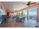 Relax on this spacious patio with ample seating and stunning waterfront views at 4744 Snook Se Dr, St Petersburg, FL 33705