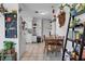 Bright kitchen with dining area, white appliances, and decor shelves at 5559 17Th N Ave, St Petersburg, FL 33710