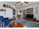 Comfortable living room featuring stylish decor and lots of personality at 5559 17Th N Ave, St Petersburg, FL 33710