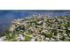 Wide aerial view of waterfront homes and the surrounding neighborhood at 620 43Rd Street W Blvd, Palmetto, FL 34221
