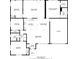 Detailed floor plan showcasing the layout of the home, including bedrooms, living spaces, and kitchen at 620 43Rd Street W Blvd, Palmetto, FL 34221