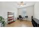 Office space with tile flooring, window, and shelving at 7580 Pool Compass Loop, Wesley Chapel, FL 33545