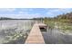 Open water view from the end of the dock in the home's backyard at 8922 Donna Lu Dr, Odessa, FL 33556
