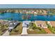 Beautiful aerial view of the home, showcasing its waterfront location and well-kept landscaping at 1204 50Th E St, Bradenton, FL 34208