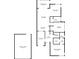 Detailed floor plan showcasing the layout of the home, including room dimensions at 14766 Feather Cove Ln, Clearwater, FL 33762