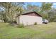 Detached garage offering ample parking and storage space at 6524 Coronet Dr, New Port Richey, FL 34655