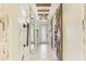 Elegant foyer featuring decorative sliding doors and recessed lighting at 13218 Satin Lily Dr, Riverview, FL 33579