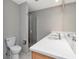 This bathroom features double sinks with white countertops at 1120 E Kennedy Blvd # 1523, Tampa, FL 33602