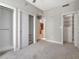 This bedroom features neutral walls, carpet flooring and lots of closet space at 1120 E Kennedy Blvd # 1523, Tampa, FL 33602