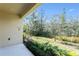 A lush backyard offers serene views and landscaping, adding to the home's private outdoor space at 12326 Terracina Chase Ct, Tampa, FL 33625