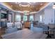 Community clubhouse with elegant chandeliers and seating areas at 13106 Zolo Springs Cir, Riverview, FL 33579