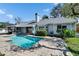 Backyard pool with an enclosed patio area perfect for outdoor relaxation and entertaining at 4119 Longfellow Dr, Plant City, FL 33566