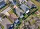 Aerial view of property showcasing location relative to neighboring properties and the surrounding community at 5913 Lawrin Ct, Wesley Chapel, FL 33544