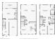Three floor plans showing primary bedroom, primary bathroom, closet, stairs, bathroom, and bedrooms at 2967 Bayshore Pointe Dr, Tampa, FL 33611