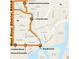 Map view of the area, highlighting trails, neighborhoods and landmarks at 1011 W Columbus Dr, Tampa, FL 33602