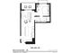 A detailed floor plan showcasing the layout of a 1-Bedroom Villa L at 15000 Madeira Way # 543, Madeira Beach, FL 33708