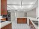 Large kitchen offers sleek appliances, expansive countertops and tile flooring at 1740 Shady Leaf Dr, Valrico, FL 33596