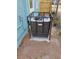 Air conditioning unit protected by a secure black cage at 2432 Auburn S St, St Petersburg, FL 33712
