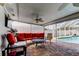 Screened-in patio features an outdoor seating area and pool at 211 S Obrien St, Tampa, FL 33609