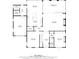 Detailed floor plan showcasing layout of the home, including kitchen, living areas, bedrooms, bathrooms, and outdoor spaces at 2603 W Parkland Blvd, Tampa, FL 33609
