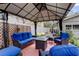 Outdoor patio area with comfortable seating and a gazebo at 2901 Pelham Rd N, St Petersburg, FL 33710